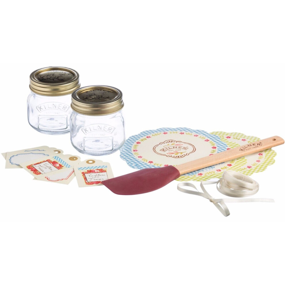 Kilner 16 Piece Jam Pots Preserve Jars Jam Canisters Gift Set