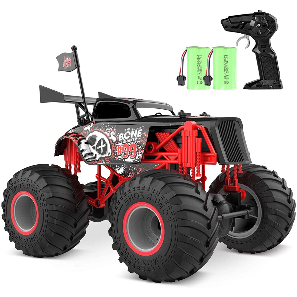 tech rc Remote Control Car 2.4g Monster Truck 15km/h High Speed RC Car for Kids, All-Terrain Off-Roa