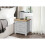 Birlea Birlea Highgate 2 Drawer Bedside - Grey & Oak - Farmhouse Style 6
