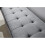 Milan Dark Grey Fabric Window Button Seat Bench with Solid Wooden Legs 5