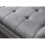 Milan Dark Grey Fabric Window Button Seat Bench with Solid Wooden Legs 7