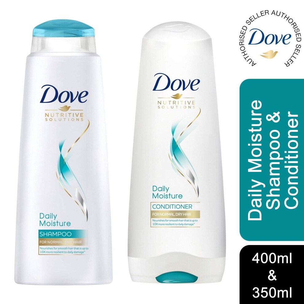 Dove Nourishing Daily moisture, Shampoo 400ml & Conditioner 350ml