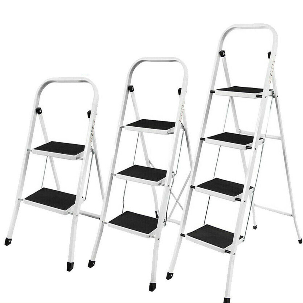 Autofather (4 Step) Folding Step Ladder Iron Strong Diy Ladders