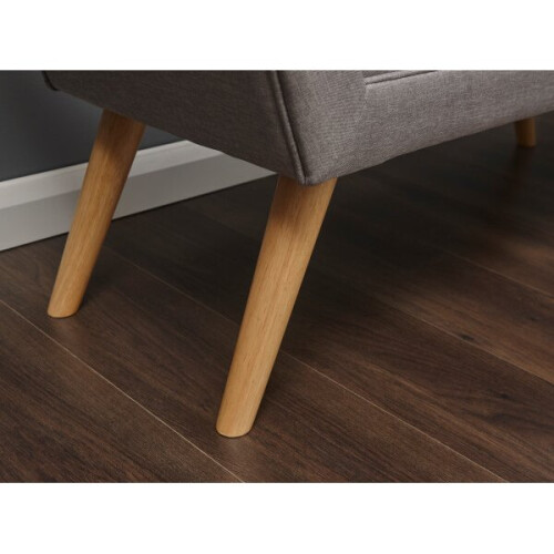 Milan Upholstered Bench / Window Seat in Grey 1