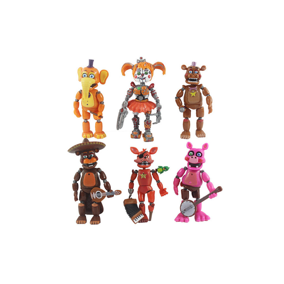 (6PCS) FNAF Five Nights At Freddy's PVC Action Figures Toys Sets