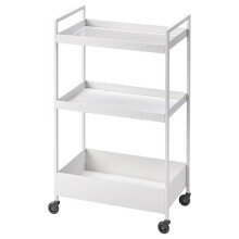 NISSAFORS Trolley, white 50.5x30x83 cm