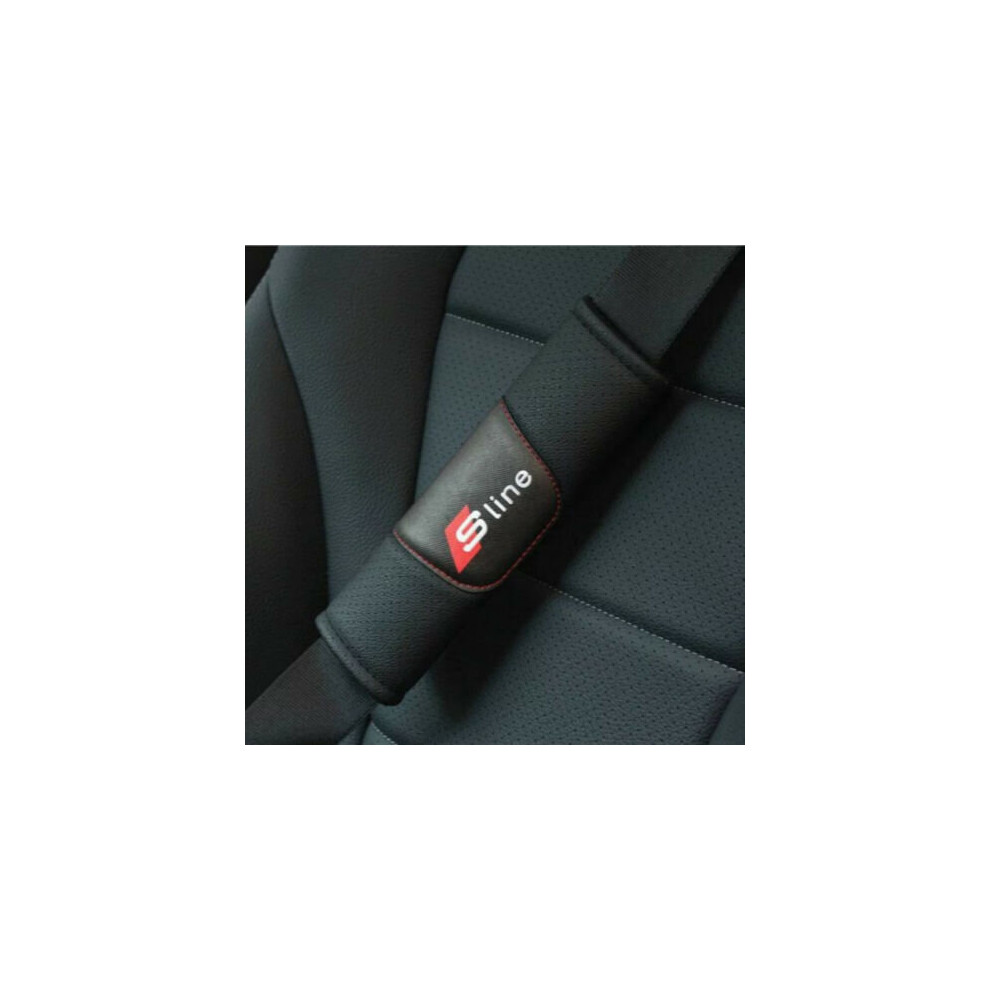 Audi Sline 2-Piece High-Quality Seat Belt Shoulder Cushion Covers For