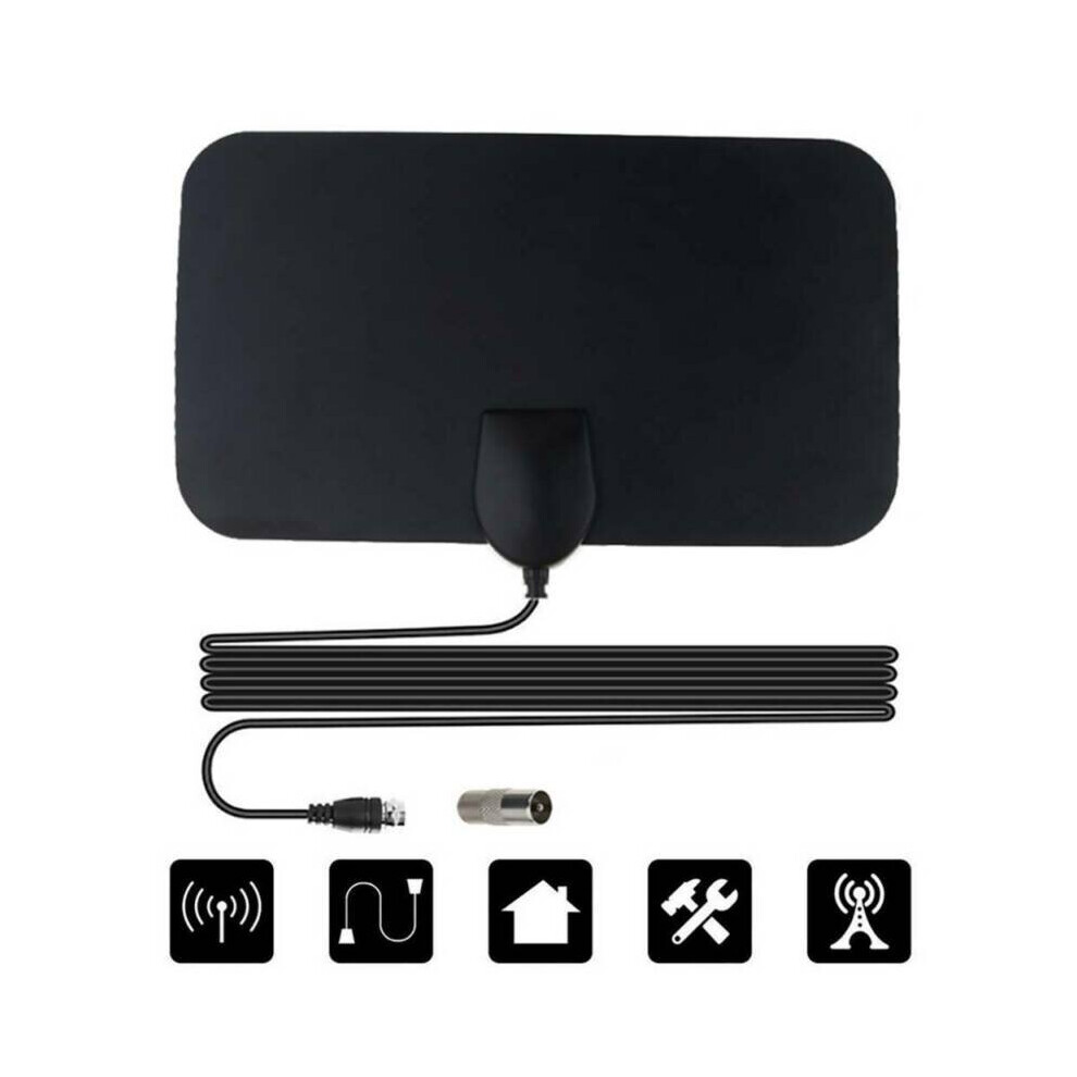 50 Miles Digital Hdtv Tv Antenna Indoor Aerial Hd Freeview Signal Thin 1080P 683546758064