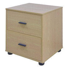 (2, Beech) 1 Or 2 Drawer Wooden Bedside Table Storage