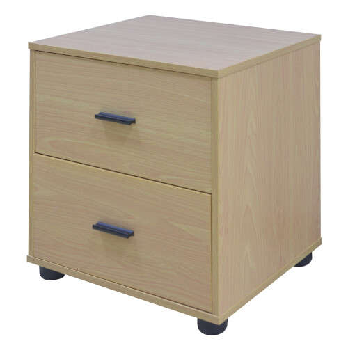 URBN Living (2, Beech) 1 Or 2 Drawer Wooden Bedside Table Storage