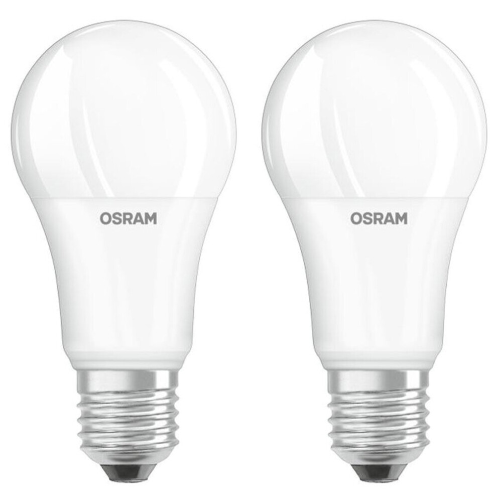 (2) Dimmable E27 Osram LED Light Bulbs