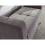 Pettine Chic Soft Touch Fabric Ottoman Storage Bench - Grey 3