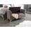 Pettine Chic Soft Touch Fabric Ottoman Storage Bench - Grey 4
