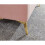 Pettine Chic Soft Touch Fabric Ottoman Storage Bench - Blush Pink 3