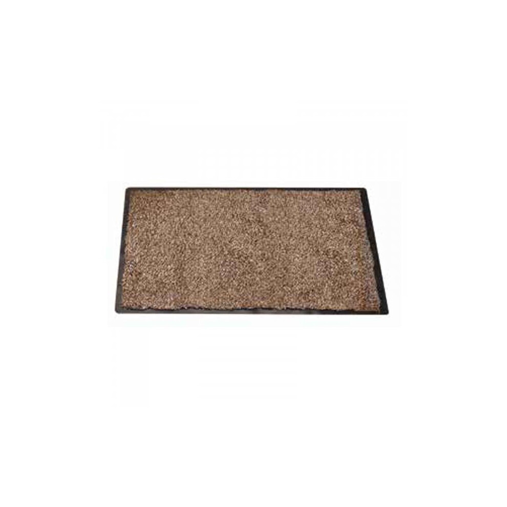 Highly absorbent Non Slip Framed Ulti-Mat Mocha Brown 100x70cm