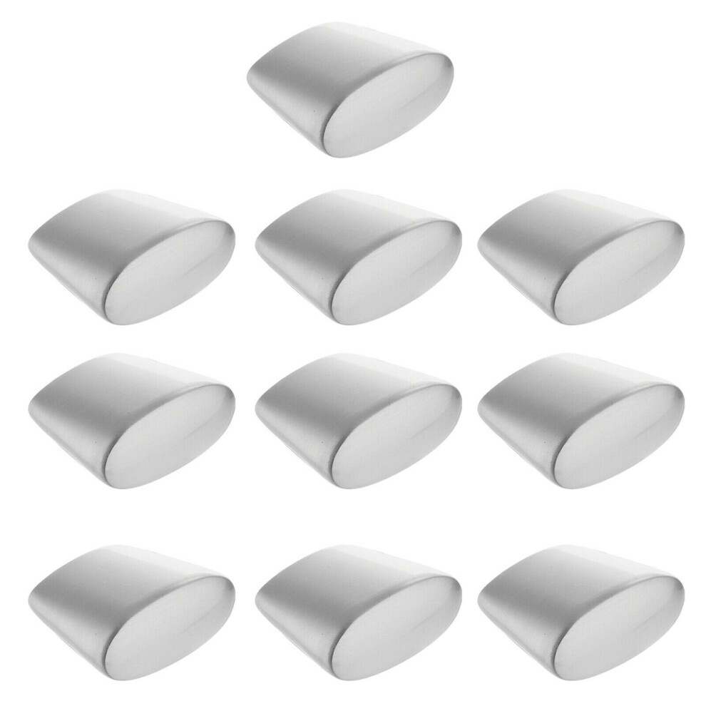 (Manhattan Silver Knob, 10) Silver Chrome Door Handles Knobs Stainless Steel