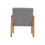 Living And Home Modern Fabric Upholstered Accent Armchair Solid Wood 5