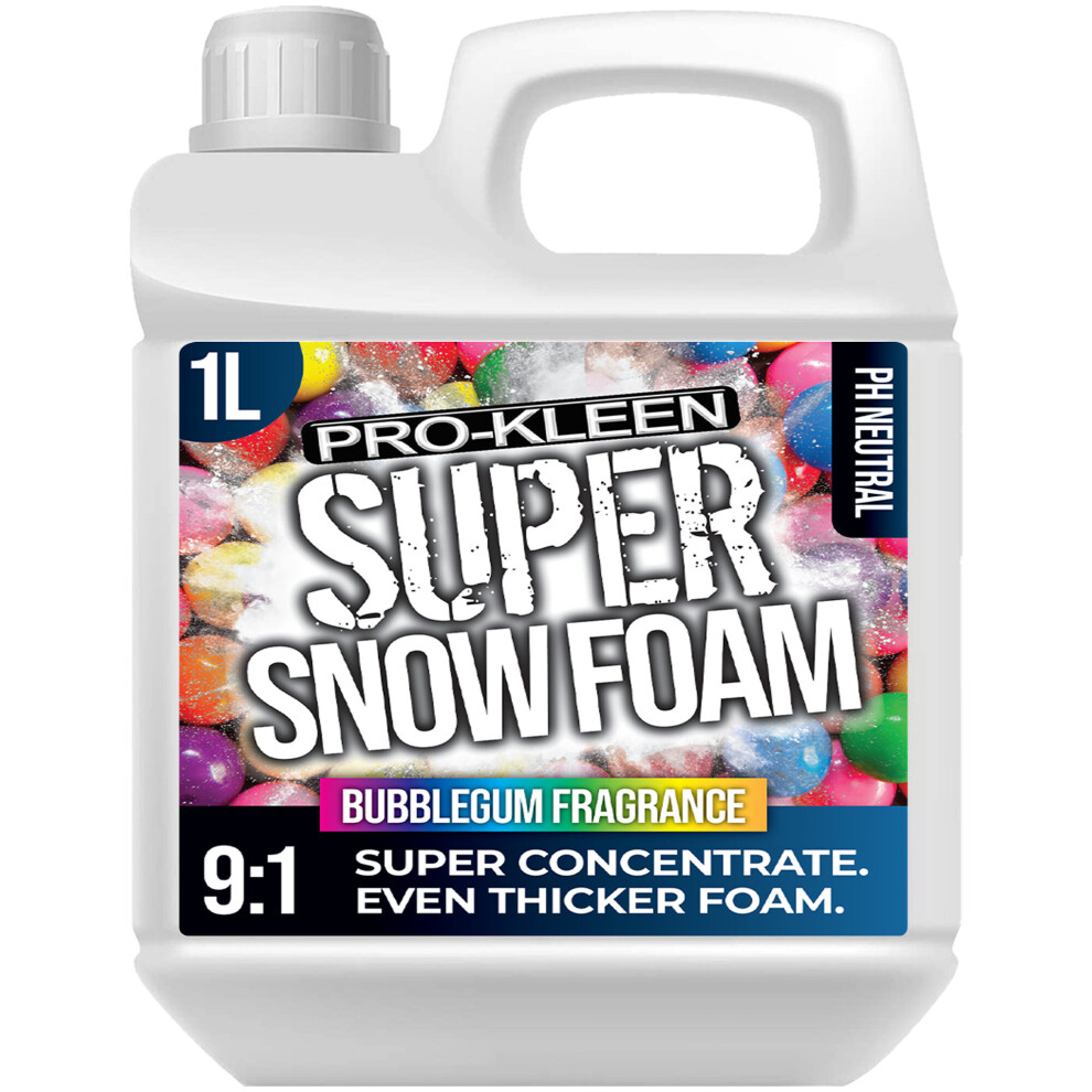 (Bubblegum, 1L) ProKleen Super Concentrate Snow Foam Car Shampoo