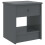 VidaXL vidaXL Solid Pinewood Bedside Cabinet Dark Grey 40 cm Wooden Side End Table 1