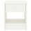 VidaXL vidaXL Solid Pinewood Bedside Cabinet White 40 cm Nightstand Side End Table 2