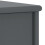 VidaXL vidaXL Solid Pinewood Bedside Cabinet Dark Grey 40 cm Wooden Side End Table 5
