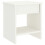 VidaXL vidaXL Solid Pinewood Bedside Cabinet White 40 cm Nightstand Side End Table 4