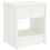 VidaXL vidaXL Solid Pinewood Bedside Cabinet White 40 cm Nightstand Side End Table 1