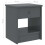 VidaXL vidaXL Solid Pinewood Bedside Cabinet Dark Grey 40 cm Wooden Side End Table 6