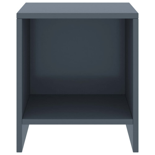 VidaXL vidaXL 2x Solid Pinewood Bedside Cabinets Light Grey 40 cm Wooden Side Table 2