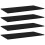 VidaXL vidaXL 4x Bookshelf Boards Black Engineered Wood Extra Shelf Replacement Panel 1