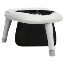 vidaXL Camping Toilet with Bags 200 kg Outdoor Foldable Emergency Potty Seat