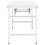 VidaXL vidaXL Kitchen Folding Work Table 100x60x80 cm Stainless Steel Catering Bench 3