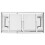 VidaXL vidaXL Kitchen Folding Work Table 120x60x80 cm Stainless Steel Catering Bench 4