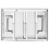 VidaXL vidaXL Kitchen Folding Work Table 85x60x80 cm Stainless Steel Catering Bench 4
