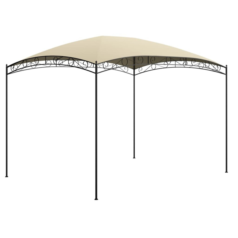 vidaXL Gazebo 3x4x2.65 m Cream 180 g/mÂ² Garden Canopy Shelter Party Tent Shade