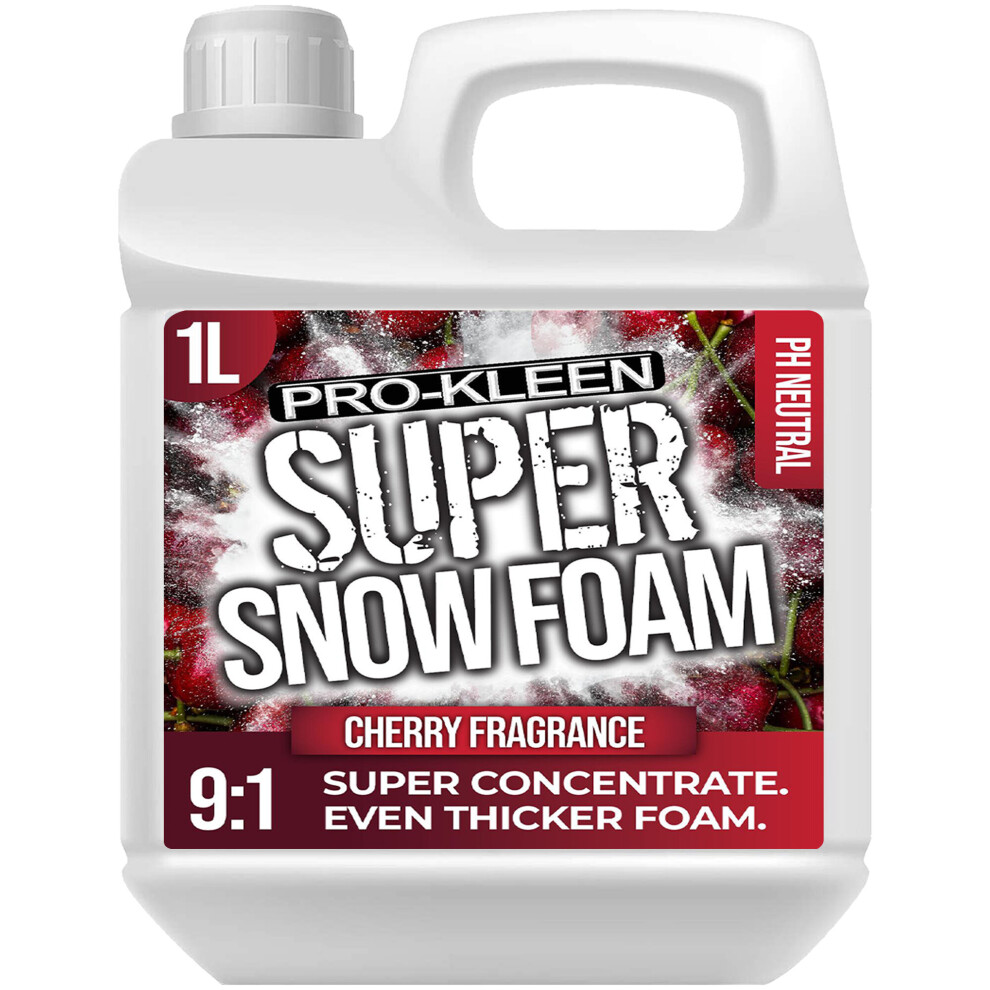 (Cherry, 1L) ProKleen Super Concentrate Snow Foam Car Shampoo