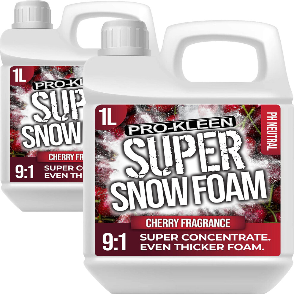 (Cherry, 2L) ProKleen Super Concentrate Snow Foam Car Shampoo