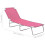 VidaXL vidaXL Klappliege Stahl und Stoff Rosa 8