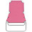 VidaXL vidaXL Klappliege Stahl und Stoff Rosa 2