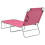 VidaXL vidaXL Klappliege Stahl und Stoff Rosa 4