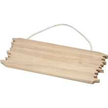Creativ 1-Piece Wooden Sign Board Jagged Edges To Decorate 16 X 5.5 CM