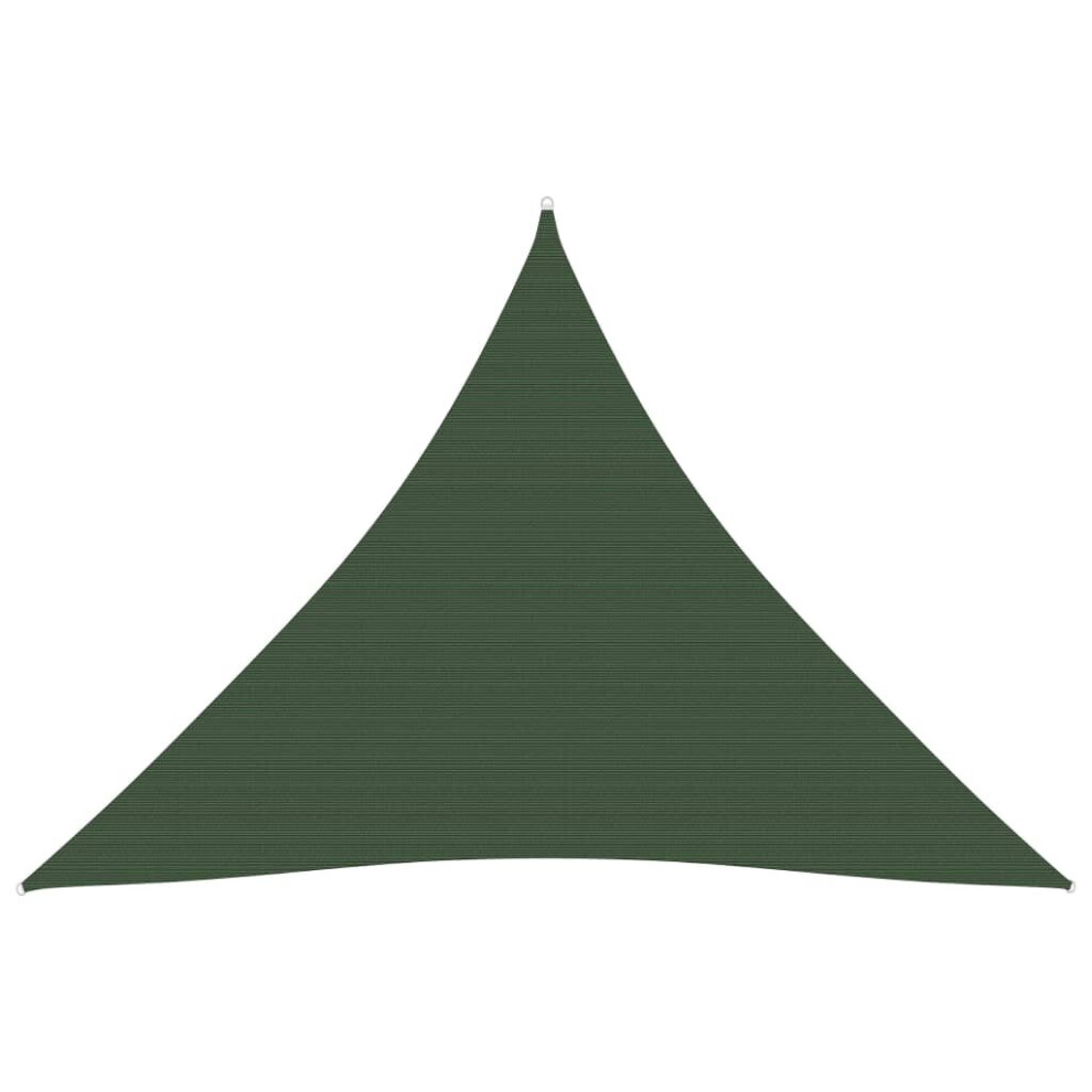 vidaXL Sunshade Sail 160 g/mÂ² Dark Green 4x4x4 m HDPE Sunscreen Shade Canopy