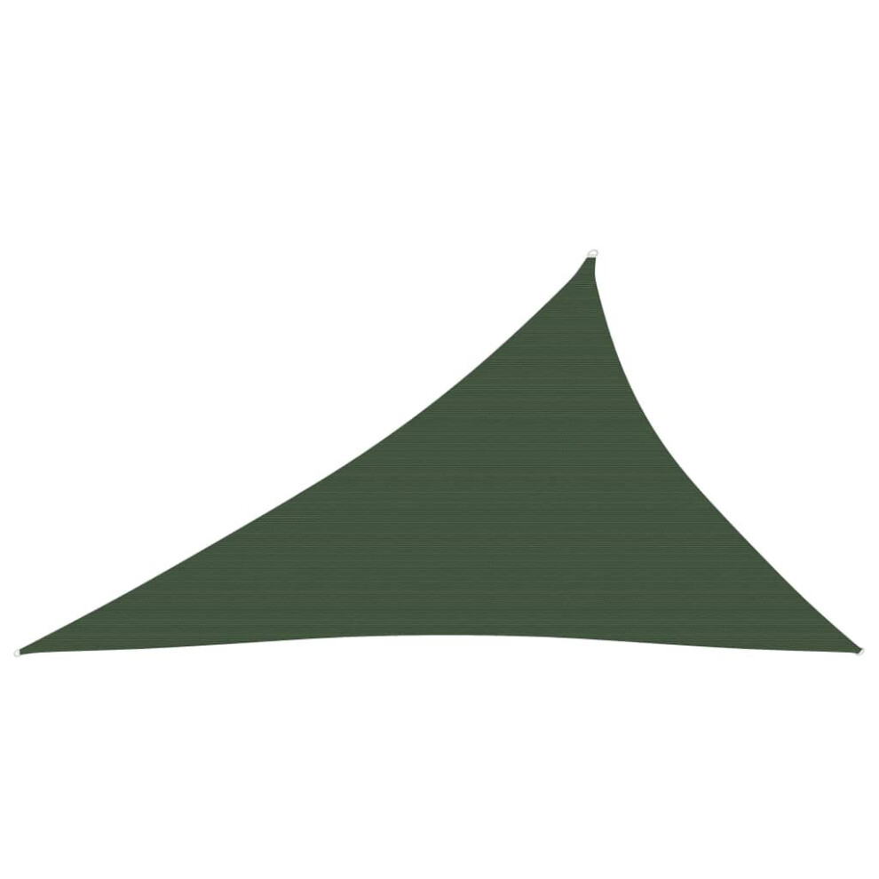 vidaXL Sunshade Sail 160 g/mÂ² Dark Green 3x4x5 M HDPE Sunscreen Shade Canopy