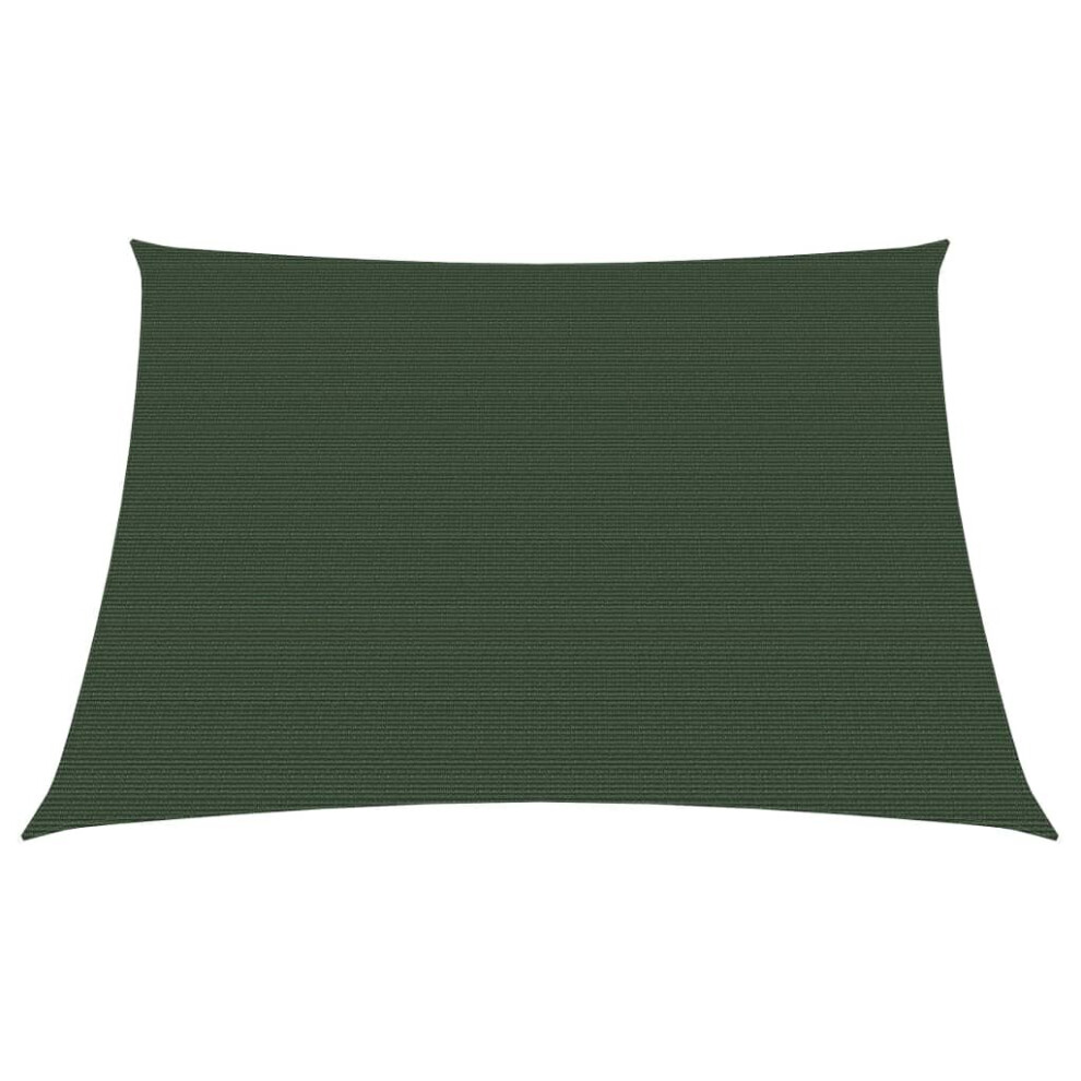 vidaXL Sunshade Sail 160 g/mÂ² Dark Green 3/4x2 m HDPE Sunscreen Shade Canopy