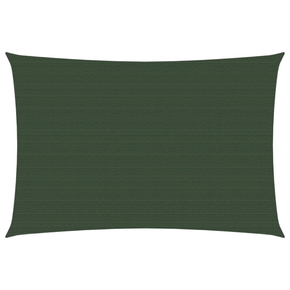 Vidaxl Sunshade Sail 160 G/M² 3.5X4.5 M Hdpe Sunscreen Shade Canopy Dark/Green