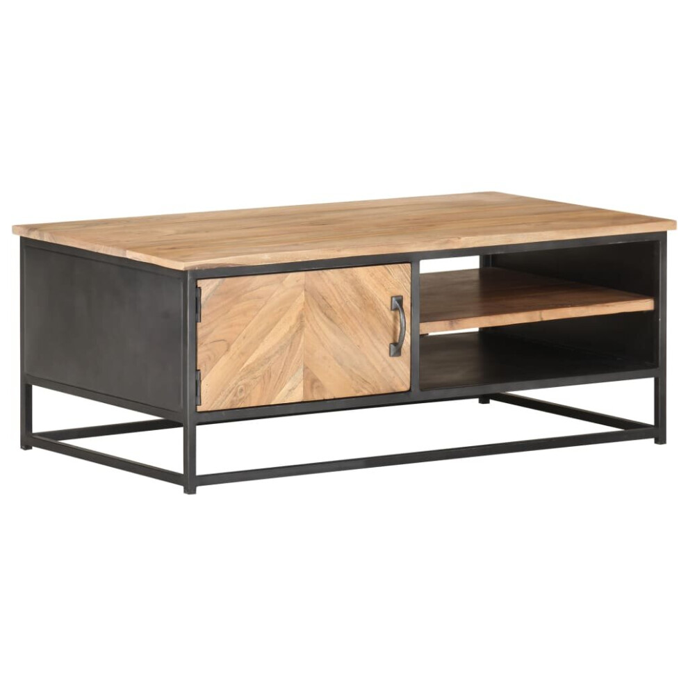 vidaXL Solid Acacia Wood Coffee Table Wooden Accent Couch Center Sofa End Desk