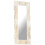 VidaXL vidaXL Solid Mango Wood Mirror White 110x50 cm Home Wall Mounted Makeup Mirror 2