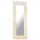 VidaXL vidaXL Solid Mango Wood Mirror White 110x50 cm Home Wall Mounted Makeup Mirror 7