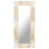 VidaXL vidaXL Solid Mango Wood Mirror White 110x50 cm Home Wall Mounted Makeup Mirror 1