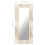 VidaXL vidaXL Solid Mango Wood Mirror White 110x50 cm Home Wall Mounted Makeup Mirror 6